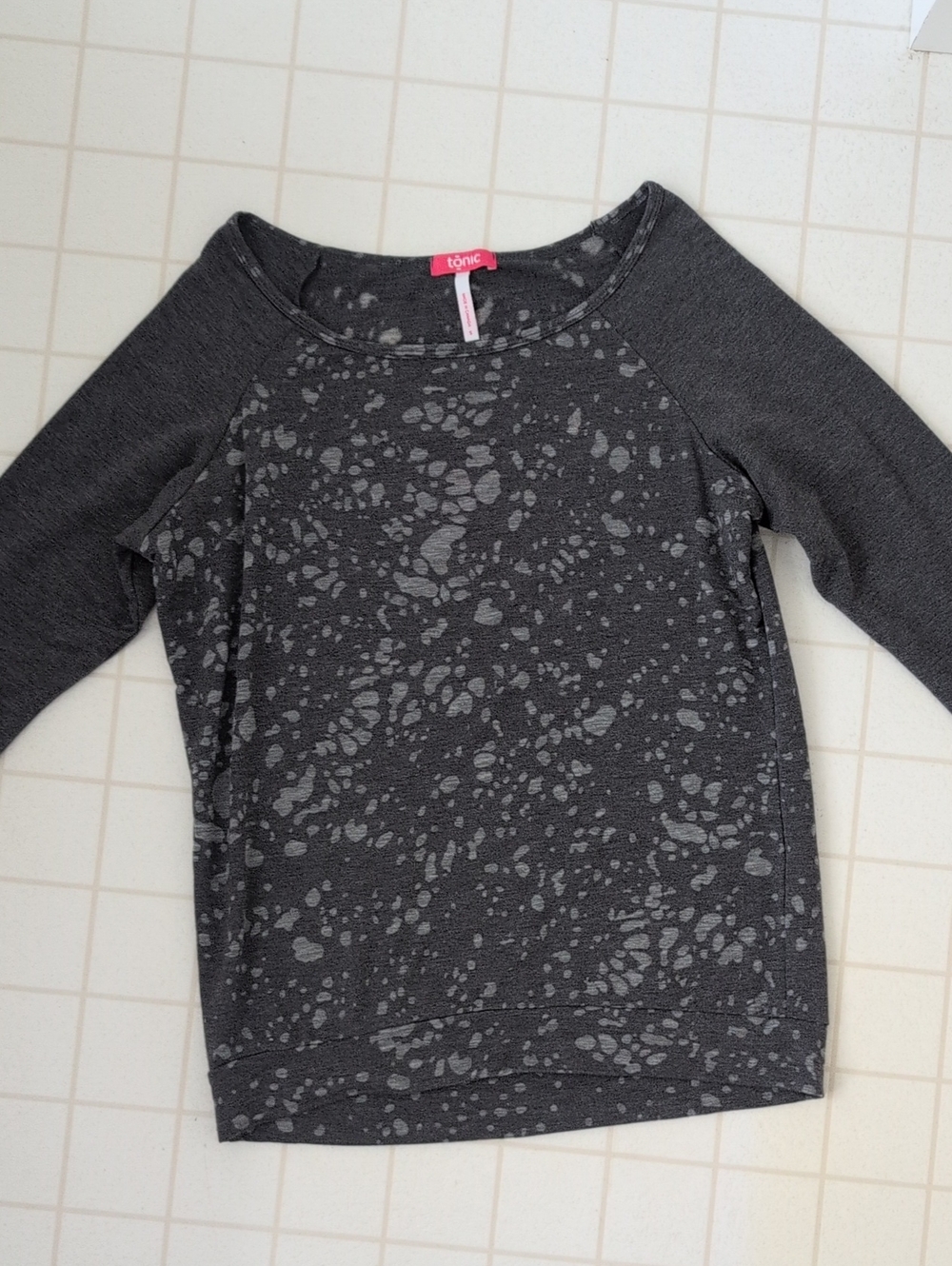 Tonic Women's Charcoal Long Sleeve Top